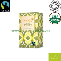 Infusi�n ecol�gica de t� verde con lim�n Lemon Green Tea PUKKA